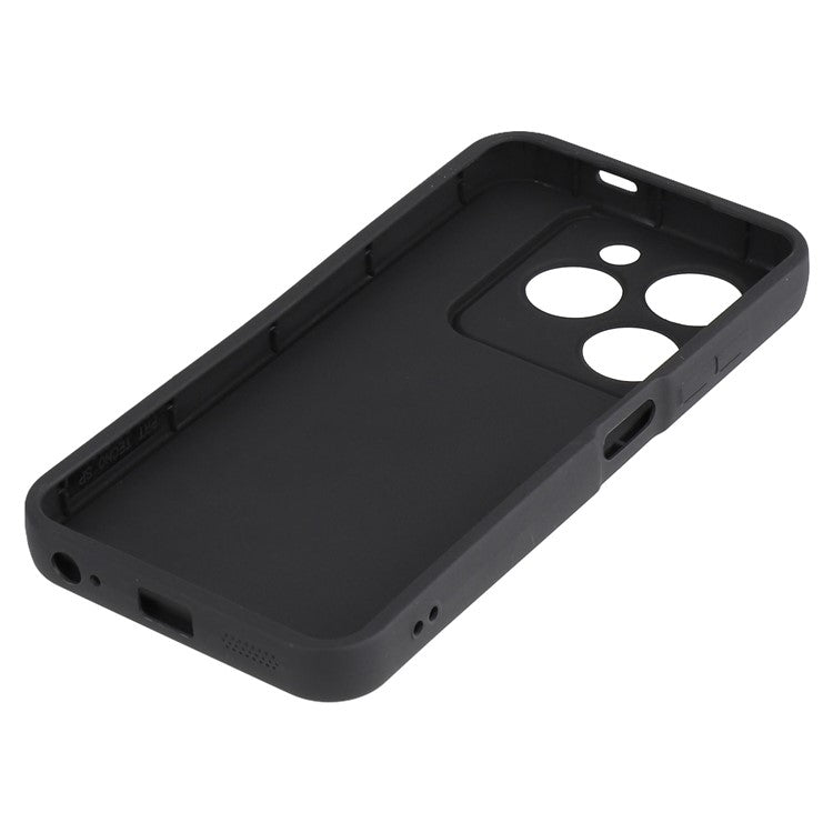 TPU Case for TECNO Spark Go 2024 4G / Pop 8 / Spark 20 / 20C / Infinix Smart 8 4G / 8 Pro 4G / 8 HD 4G / 8 Plus / Hot 40i Phone Cover Grooved Design - Black