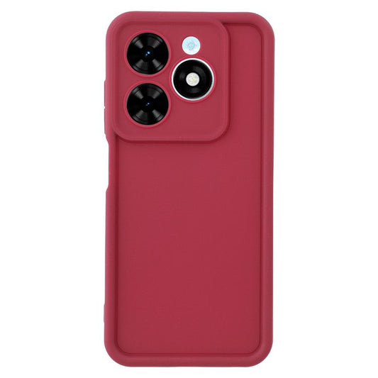 TPU Case for TECNO Spark Go 2024 4G / Pop 8 / Spark 20 / 20C / Infinix Smart 8 4G / 8 Pro 4G / 8 HD 4G / 8 Plus / Hot 40i Phone Cover Grooved Design - Red