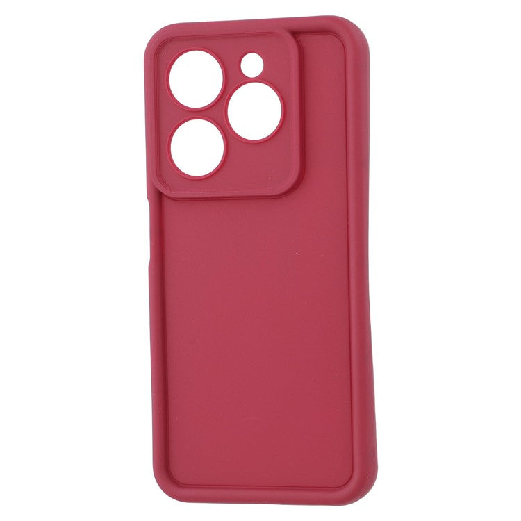 TPU Case for TECNO Spark Go 2024 4G / Pop 8 / Spark 20 / 20C / Infinix Smart 8 4G / 8 Pro 4G / 8 HD 4G / 8 Plus / Hot 40i Phone Cover Grooved Design - Red