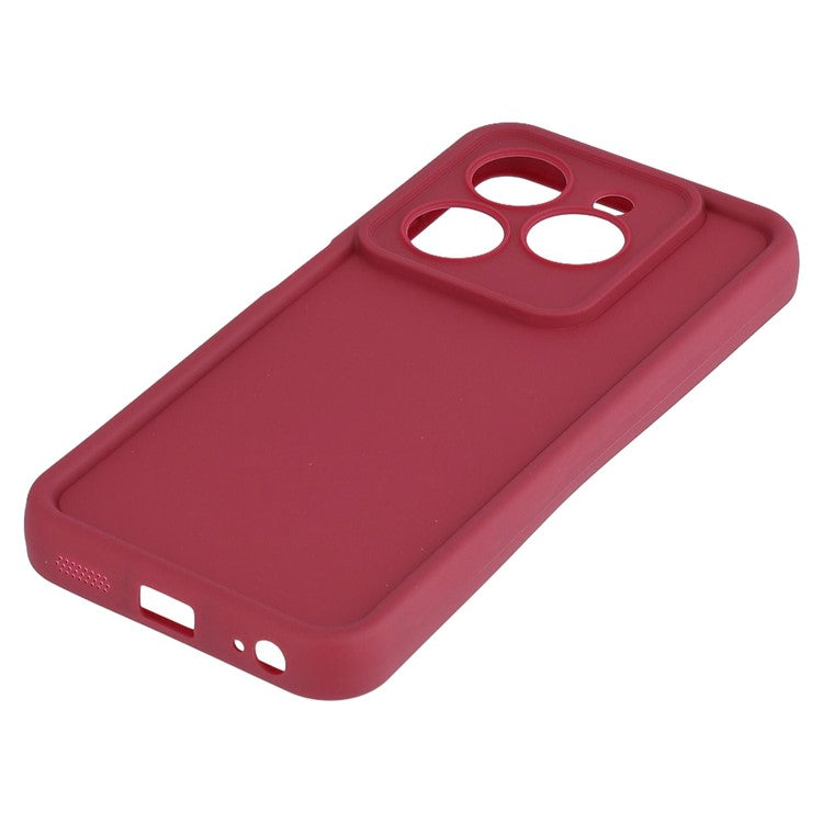 TPU Case for TECNO Spark Go 2024 4G / Pop 8 / Spark 20 / 20C / Infinix Smart 8 4G / 8 Pro 4G / 8 HD 4G / 8 Plus / Hot 40i Phone Cover Grooved Design - Red