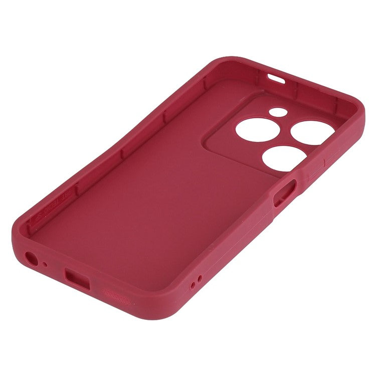TPU Case for TECNO Spark Go 2024 4G / Pop 8 / Spark 20 / 20C / Infinix Smart 8 4G / 8 Pro 4G / 8 HD 4G / 8 Plus / Hot 40i Phone Cover Grooved Design - Red