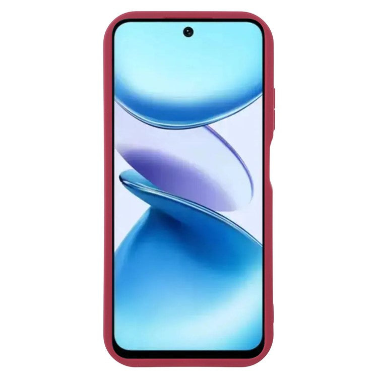 For Infinix Smart 9 4G / Hot 50i 4G Case Grooved Design TPU Anti Slip Phone Cover - Red