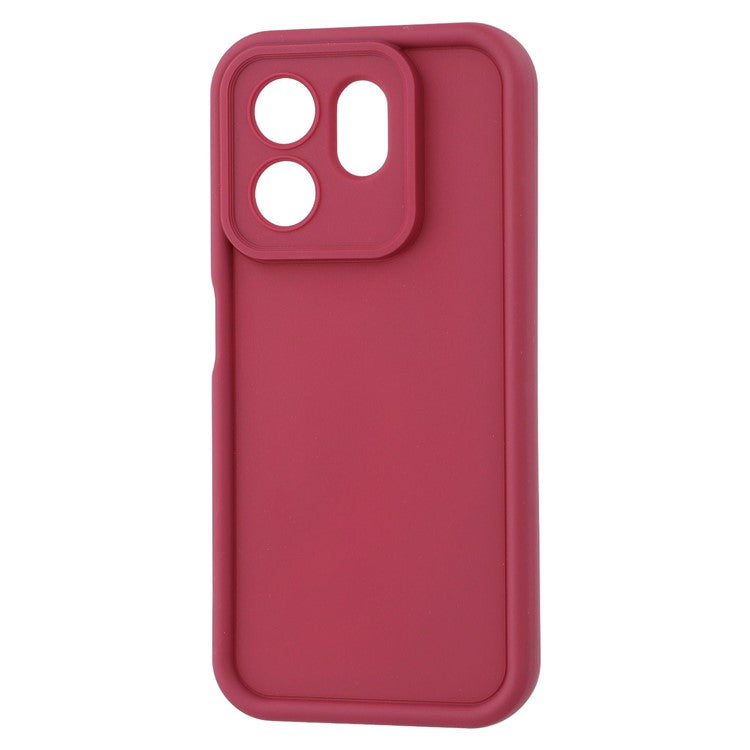 For Infinix Smart 9 4G / Hot 50i 4G Case Grooved Design TPU Anti Slip Phone Cover - Red