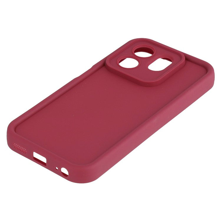 For Infinix Smart 9 4G / Hot 50i 4G Case Grooved Design TPU Anti Slip Phone Cover - Red