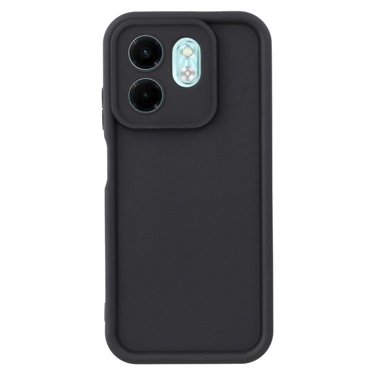 For Infinix Smart 9 4G / Hot 50i 4G Case Grooved Design TPU Anti Slip Phone Cover - Black