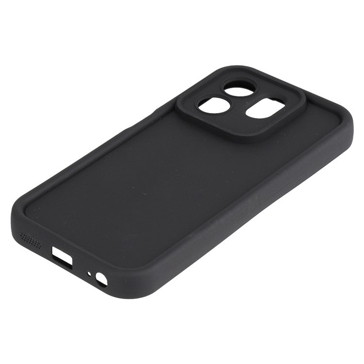 For Infinix Smart 9 4G / Hot 50i 4G Case Grooved Design TPU Anti Slip Phone Cover - Black