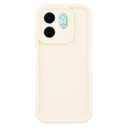 For Infinix Smart 9 4G / Hot 50i 4G Case Grooved Design TPU Anti Slip Phone Cover - Beige