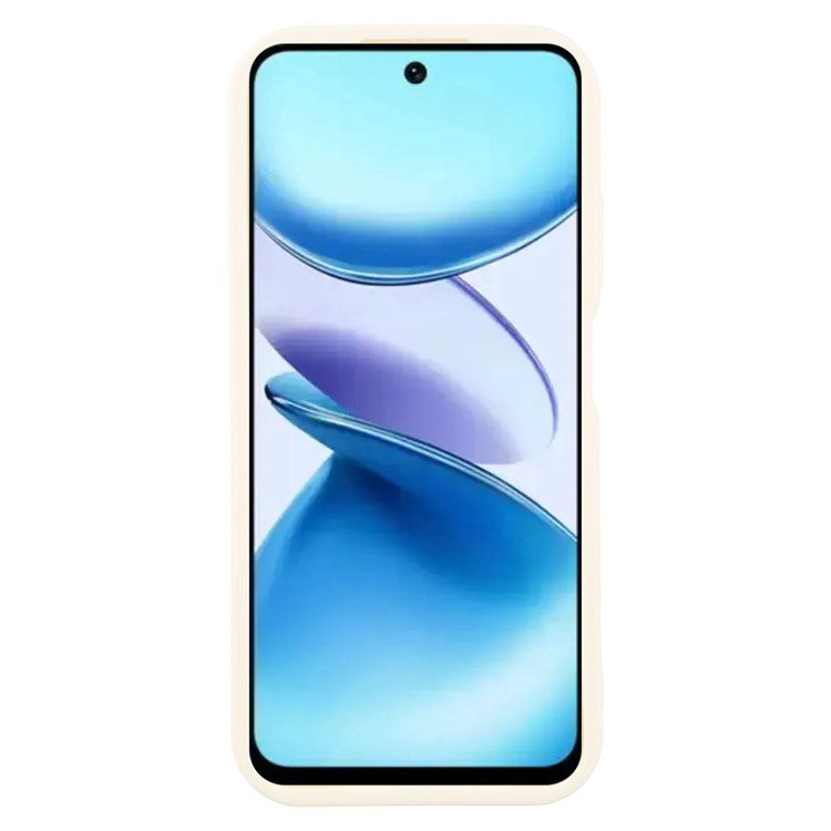 For Infinix Smart 9 4G / Hot 50i 4G Case Grooved Design TPU Anti Slip Phone Cover - Beige