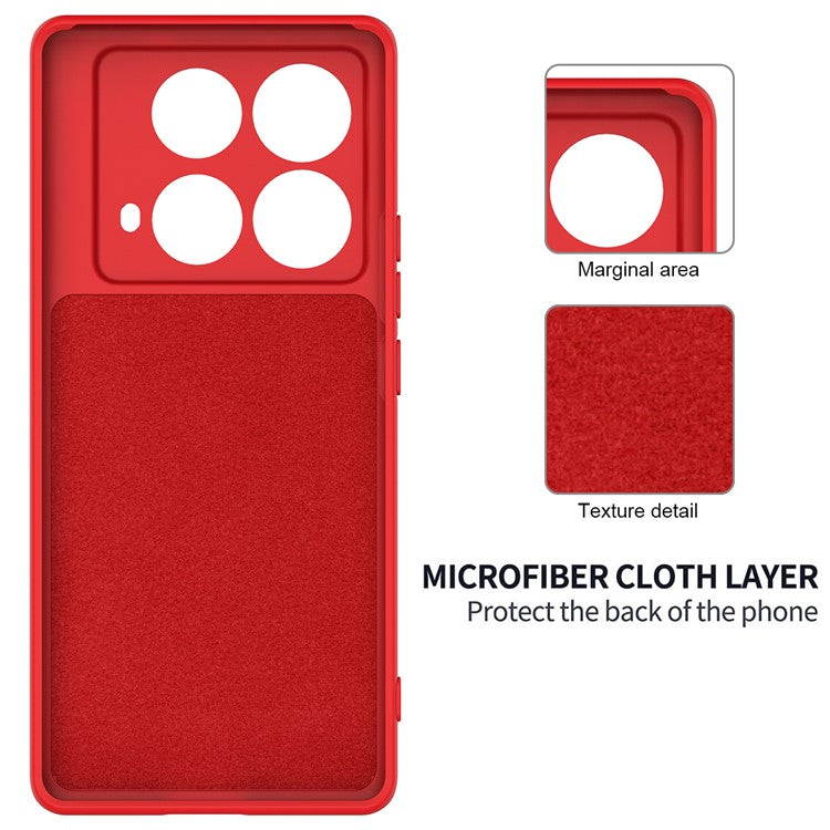 For Infinix Note 40S Case Liquid Silicone Phone Back Cover with Hand Strap - Red