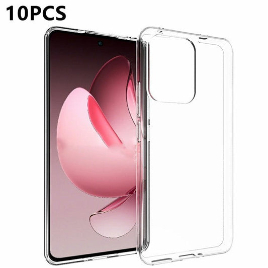 10Pcs / Pack For Oppo Reno13 F 5G Case Watermark Free TPU Protective Clear Phone Cover