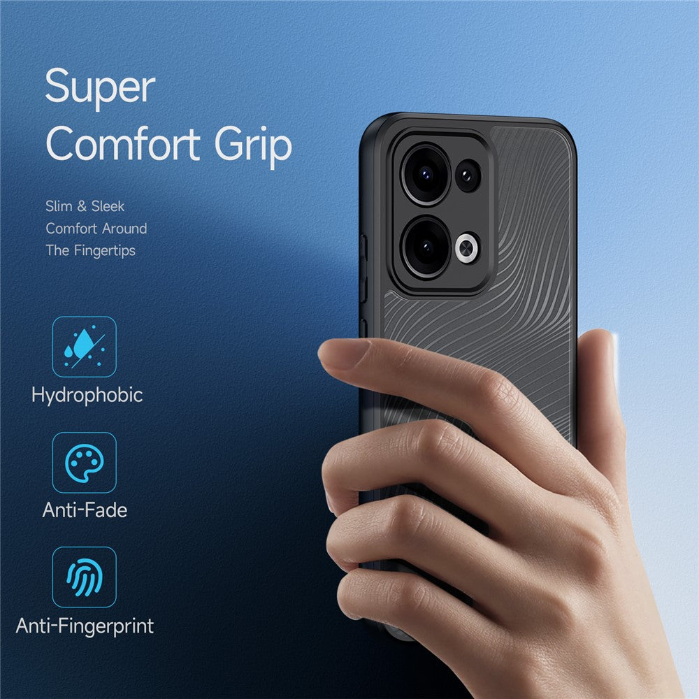 For Oppo Reno13 5G (Global) Case DUX DUCIS Aimo Series TPU+PC Matte Drop-proof Phone Cover (REACH Certification) - Black