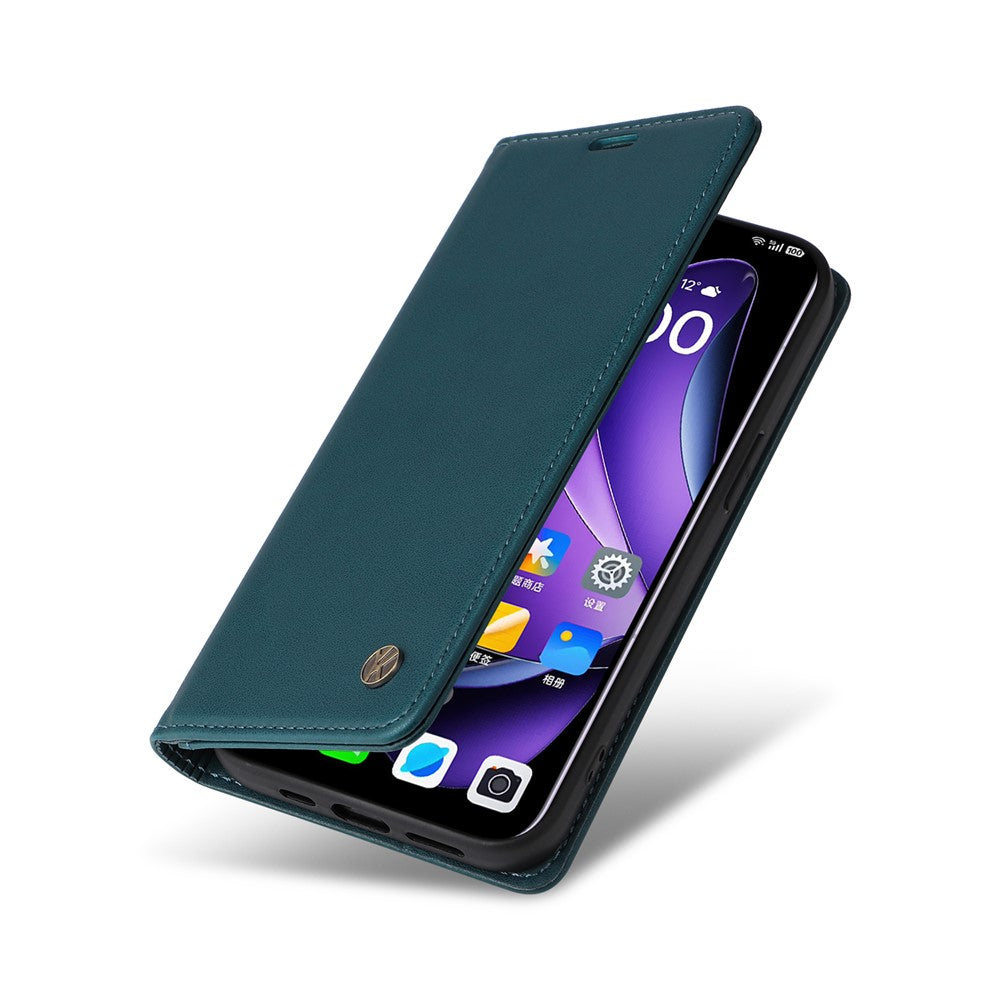 For Oppo Reno13 5G (Global) Phone Cases YIKATU Magnetic Closure PU Leather Mobile Cover - Green