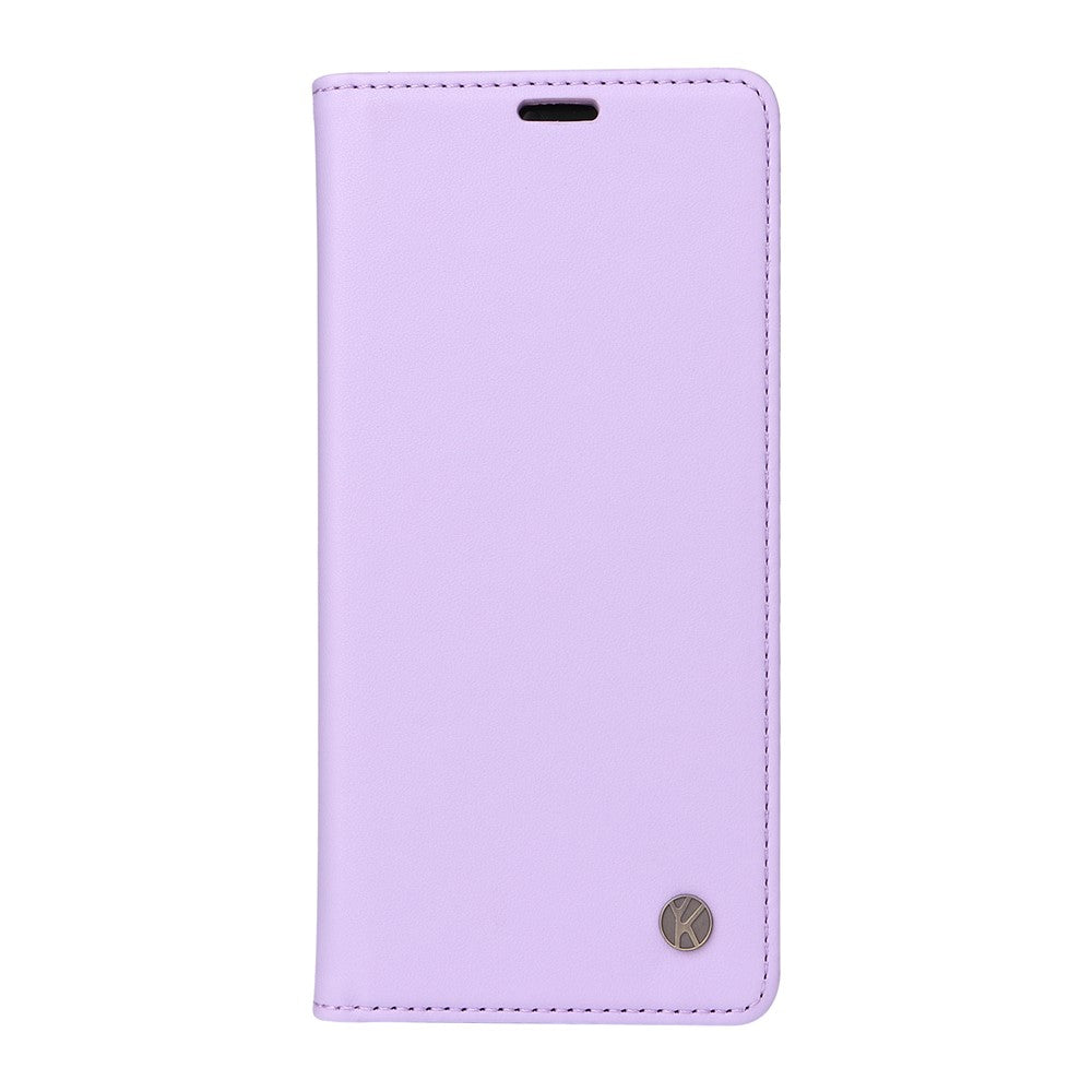 For Oppo Reno13 5G (Global) Phone Cases YIKATU Magnetic Closure PU Leather Mobile Cover -  Light Purple