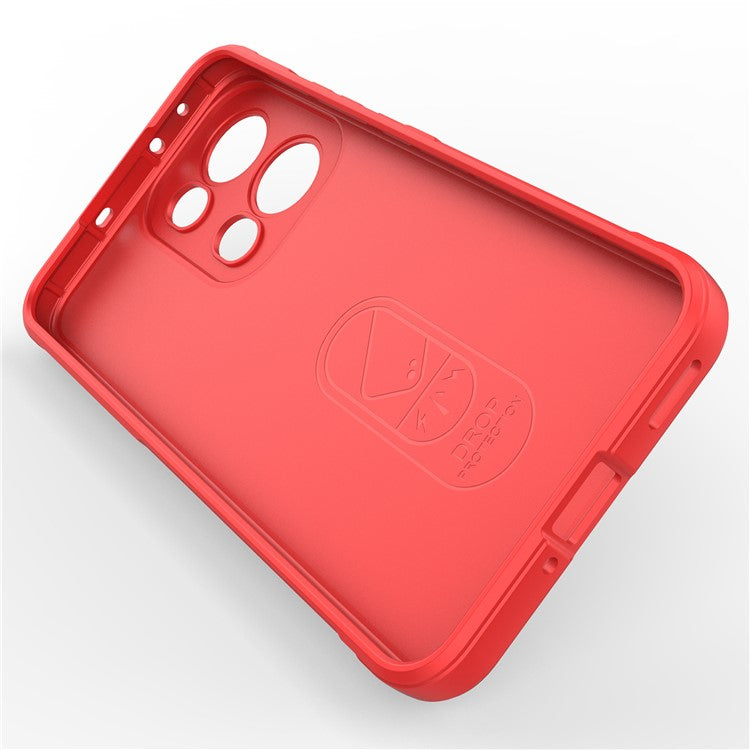 For Oppo Reno13 Pro 5G Case Anti-Drop Soft TPU Rugged Phone Back Cover - Red