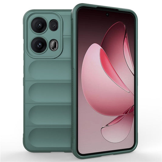 For Oppo Reno13 Pro 5G Case Anti-Drop Soft TPU Rugged Phone Back Cover - Green