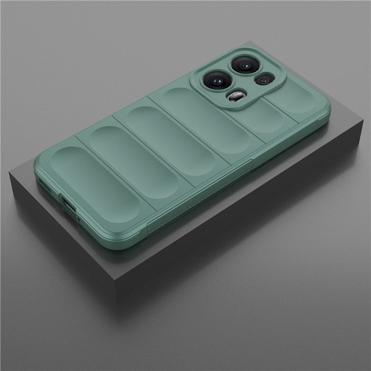 For Oppo Reno13 Pro 5G Case Anti-Drop Soft TPU Rugged Phone Back Cover - Green