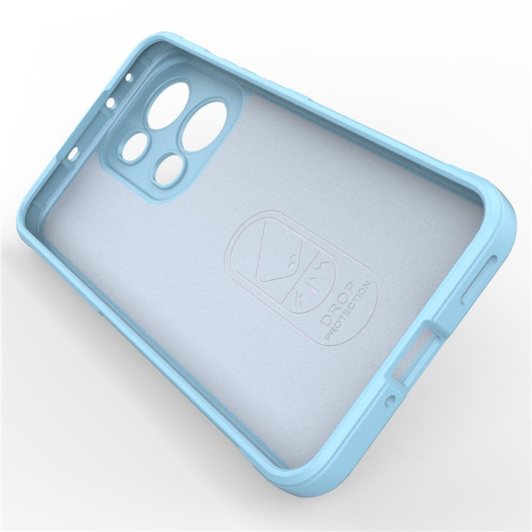 For Oppo Reno13 Pro 5G Case Anti-Drop Soft TPU Rugged Phone Back Cover - Baby Blue