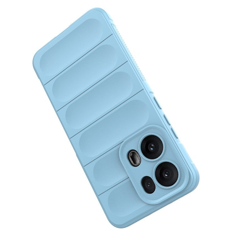 For Oppo Reno13 Pro 5G Case Anti-Drop Soft TPU Rugged Phone Back Cover - Baby Blue