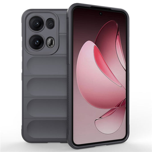 For Oppo Reno13 Pro 5G Case Anti-Drop Soft TPU Rugged Phone Back Cover - Dark Grey