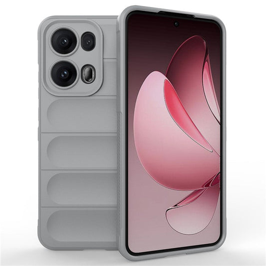 For Oppo Reno13 Pro 5G Case Anti-Drop Soft TPU Rugged Phone Back Cover - Light Grey