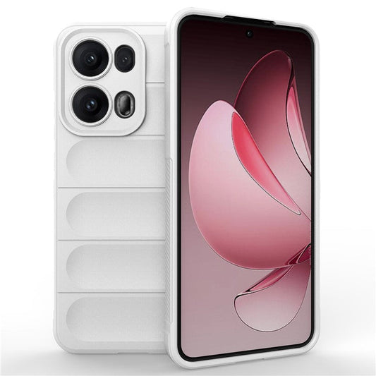 For Oppo Reno13 Pro 5G Case Anti-Drop Soft TPU Rugged Phone Back Cover - White