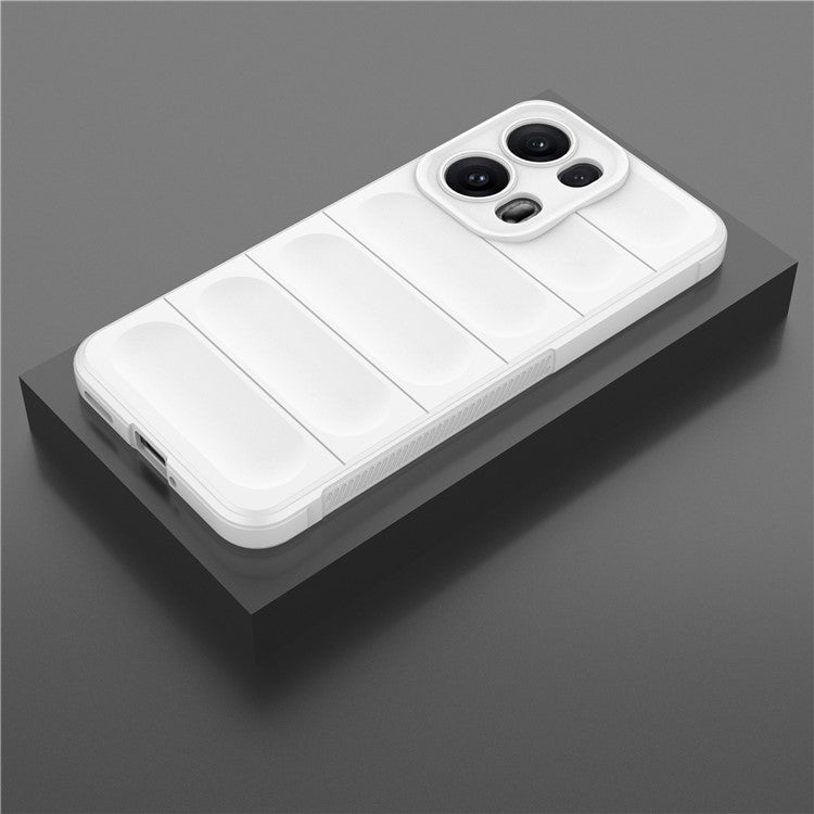 For Oppo Reno13 Pro 5G Case Anti-Drop Soft TPU Rugged Phone Back Cover - White