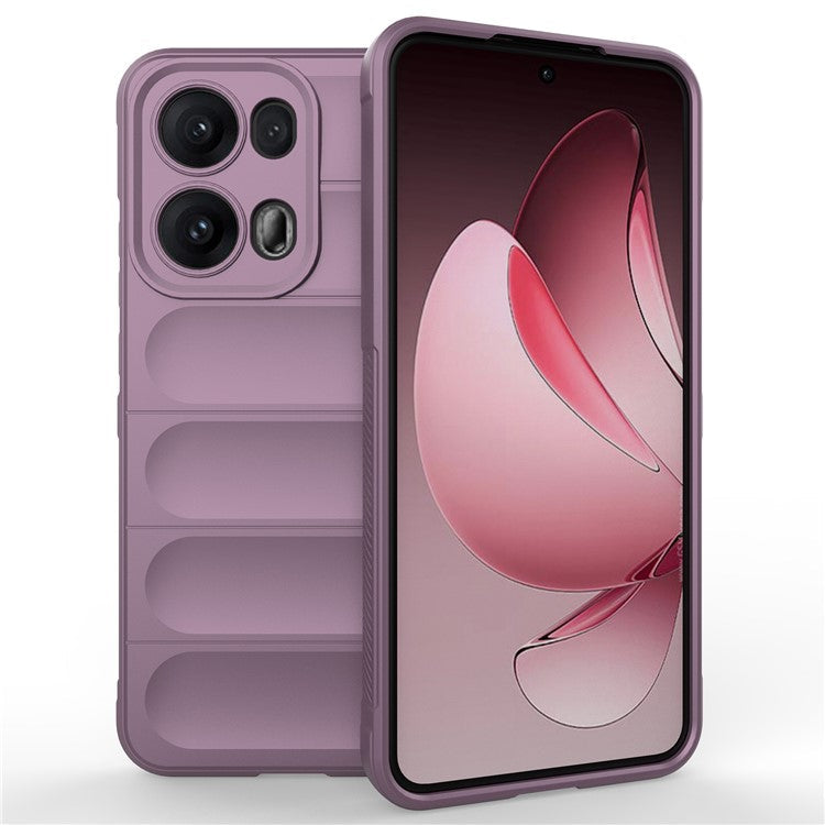 For Oppo Reno13 Pro 5G Case Anti-Drop Soft TPU Rugged Phone Back Cover - Light Purple