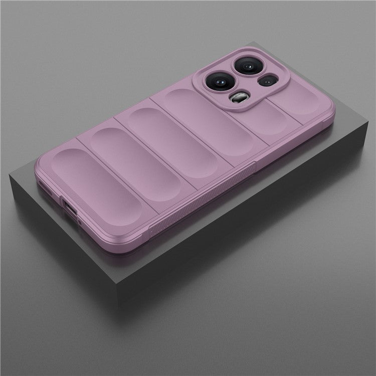 For Oppo Reno13 Pro 5G Case Anti-Drop Soft TPU Rugged Phone Back Cover - Light Purple