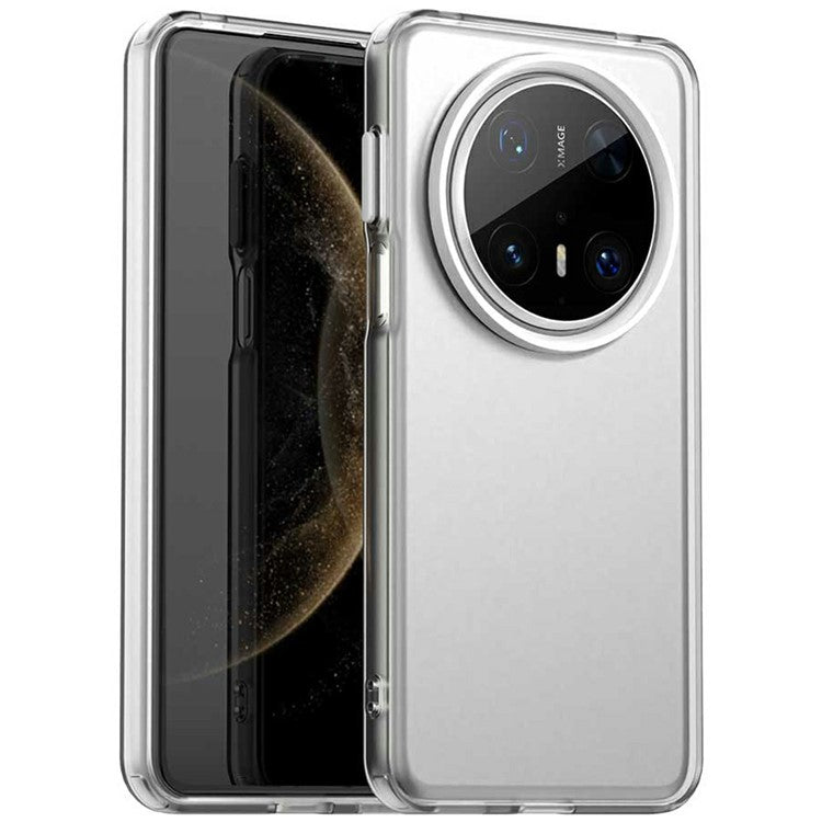 For Huawei Mate 70 Pro / 70 Pro+ Case PC+TPU+PET Matte Anti-Drop Phone Back Cover - White