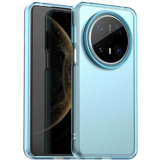 For Huawei Mate 70 Pro / 70 Pro+ Case PC+TPU+PET Matte Anti-Drop Phone Back Cover - Blue