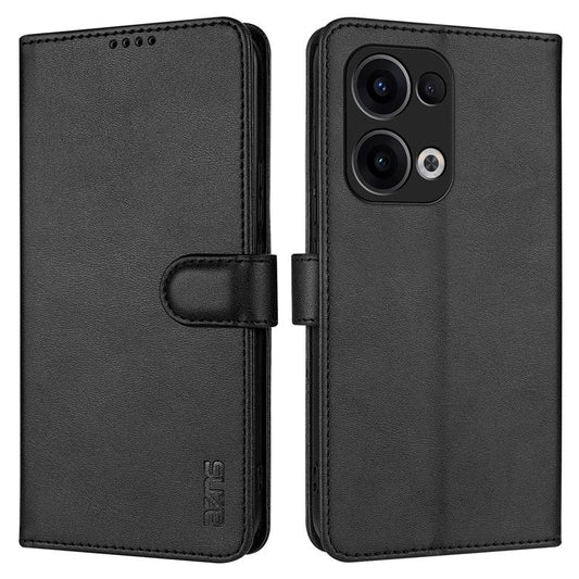 AZNS For Oppo Reno13 5G (Global) Case PU Leather Wallet Phone Cover - Black