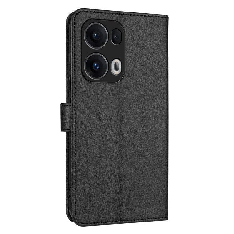 AZNS For Oppo Reno13 Pro 5G Case PU Leather Wallet Phone Cover - Black