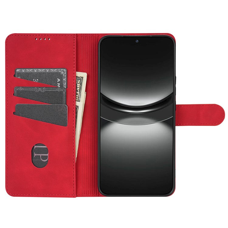 AZNS For Oppo Reno13 Pro 5G Case PU Leather Wallet Phone Cover - Red