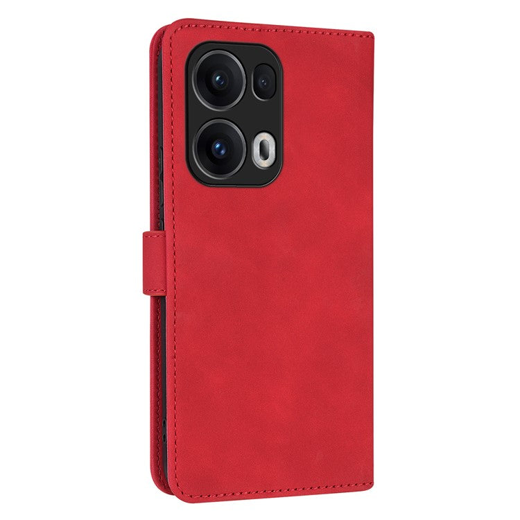 AZNS For Oppo Reno13 Pro 5G Case PU Leather Wallet Phone Cover - Red