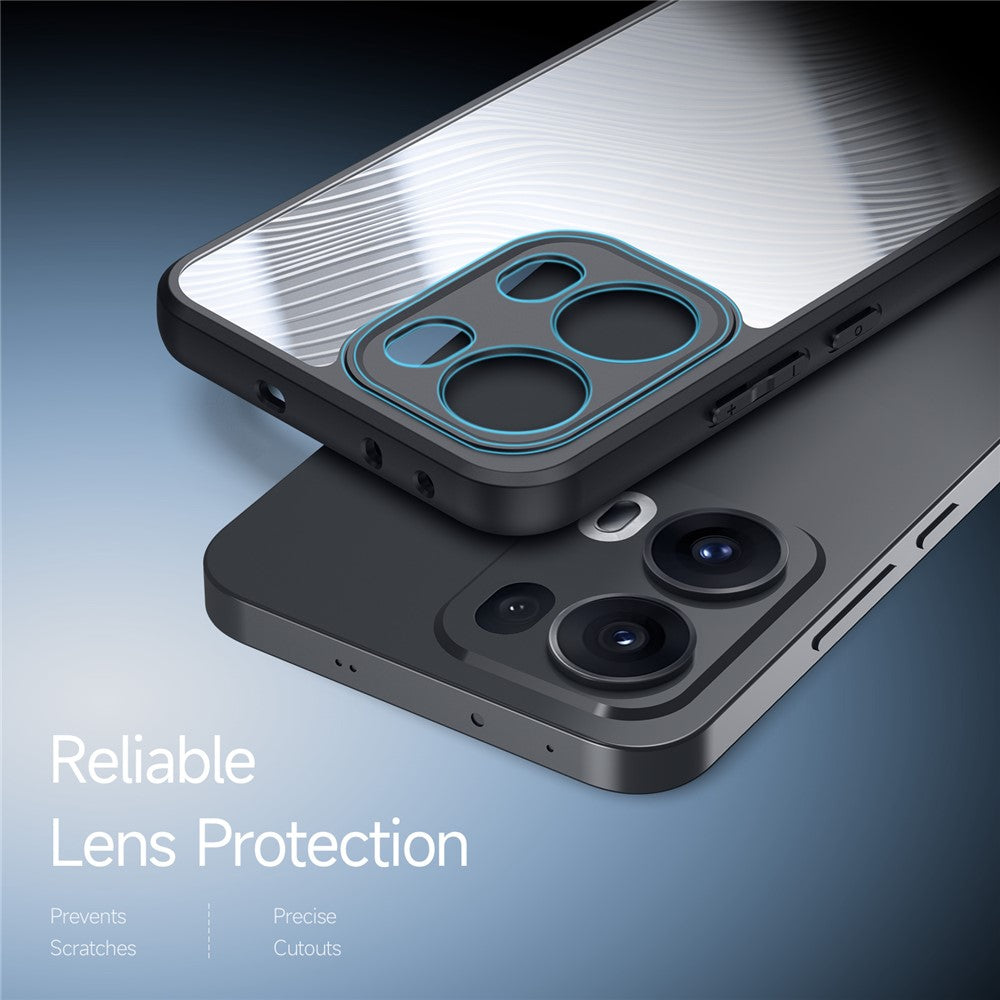 For Oppo Reno13 Pro 5G Case DUX DUCIS Aimo Series TPU+PC Matte Drop-proof Phone Cover (REACH Certification) - Black