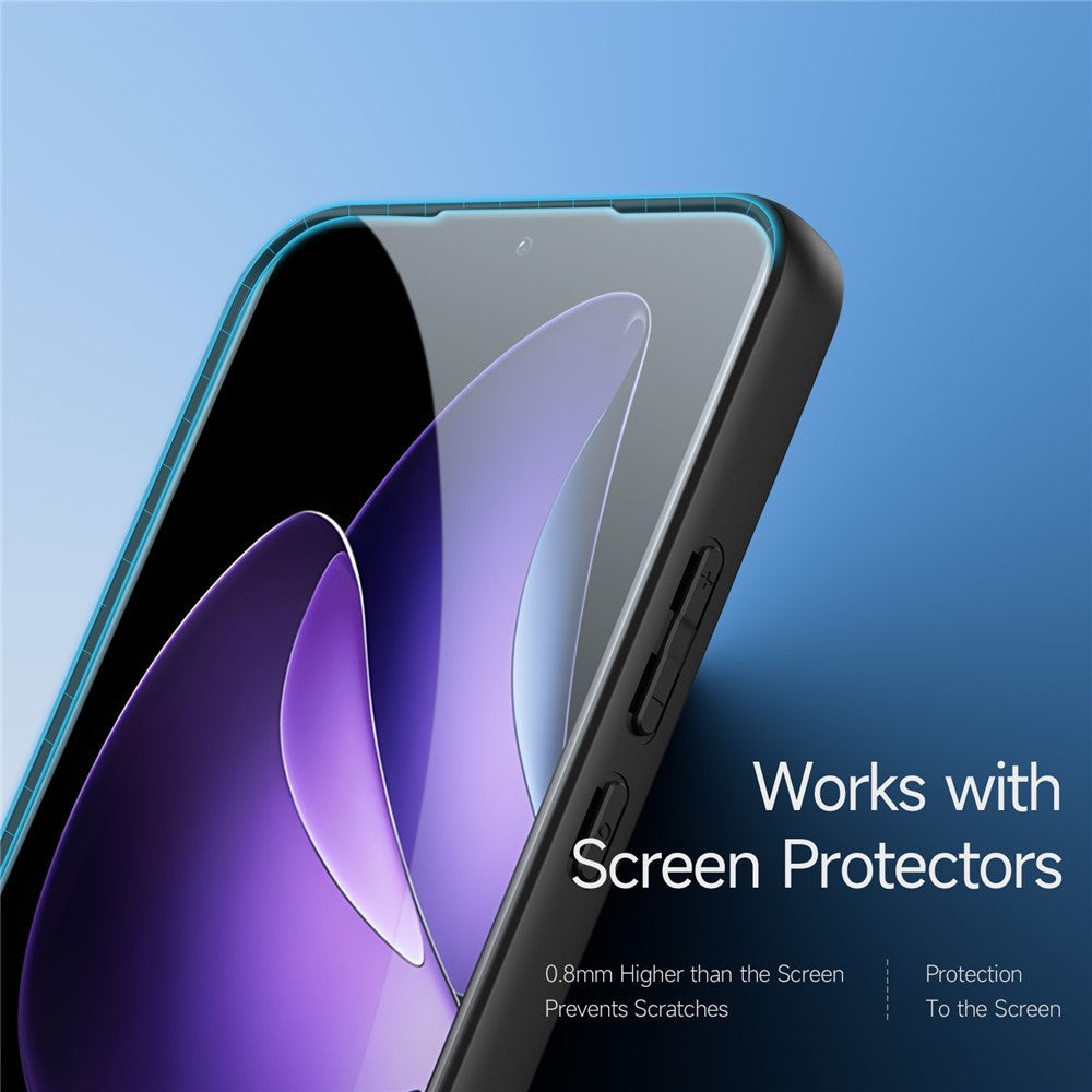 For Oppo Reno13 Pro 5G Case DUX DUCIS Aimo Series TPU+PC Matte Drop-proof Phone Cover (REACH Certification) - Black