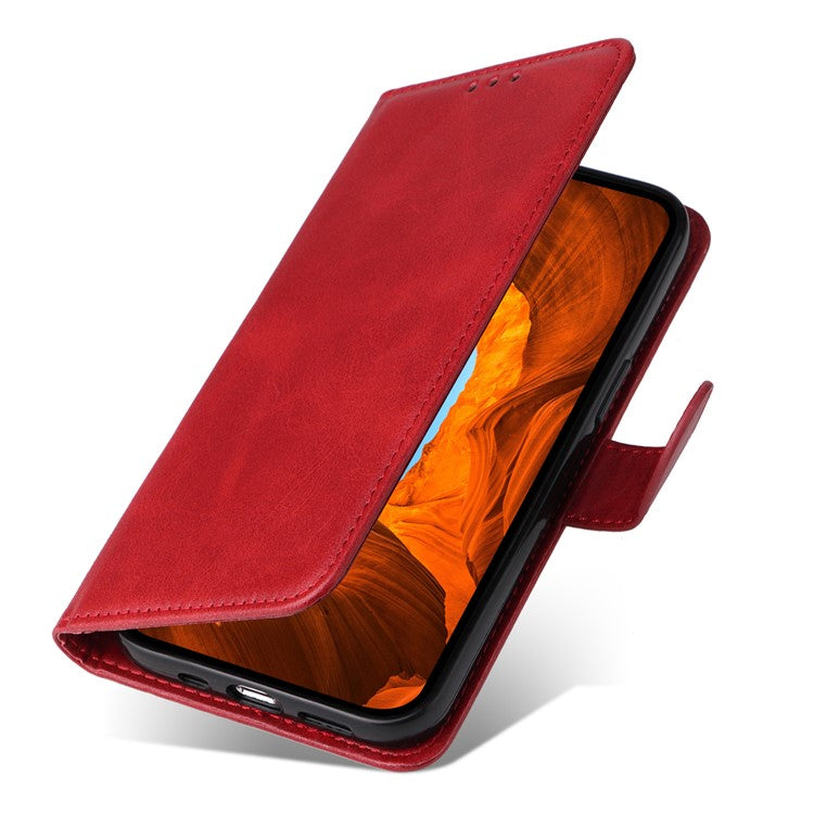 For Oppo Reno13 Pro 5G Case Wallet PU Leather Folio Flip Phone Cover - Red