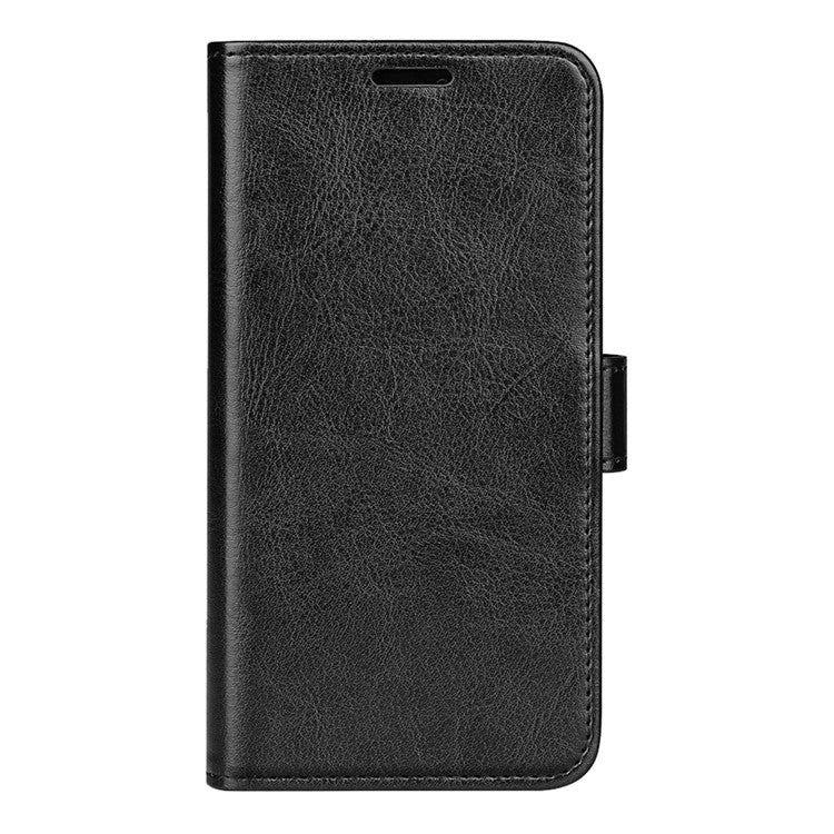 For Oppo Reno13 5G (Global) Wallet Case Crazy Horse Texture Stand Leather Phone Cover - Black