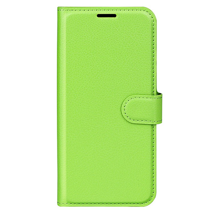 For Oppo Reno13 Pro 5G Case Litchi Texture Shockproof Leather Wallet Phone Cover - Green