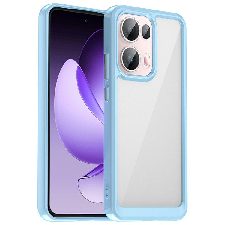 For Oppo Reno13 Pro 5G Case TPU + Acrylic Protective Clear Phone Cover - Blue