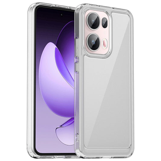 For Oppo Reno13 Pro 5G Case TPU + Acrylic Protective Clear Phone Cover - Transparent