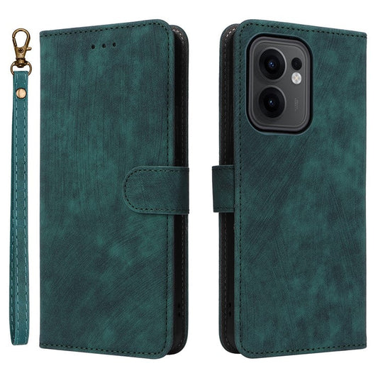 For Oppo Reno13 F 5G / 4G Wallet Case RFID Blocking PU Leather Cover Stand View - Green