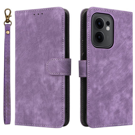 For Oppo Reno13 F 5G / 4G Wallet Case RFID Blocking PU Leather Cover Stand View - Purple