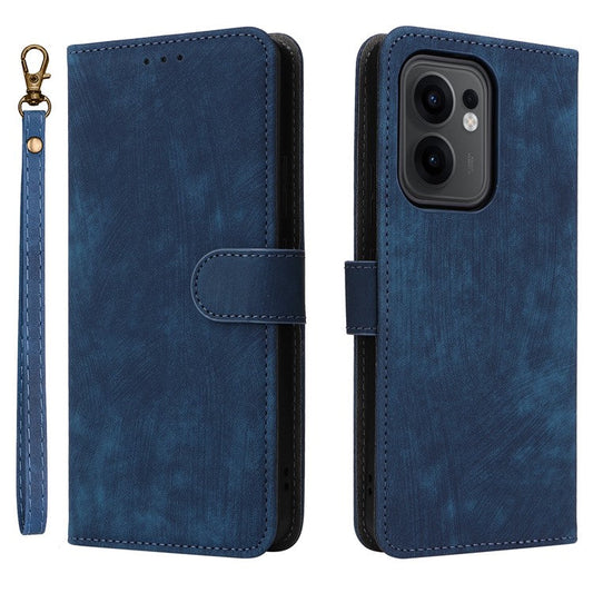 For Oppo Reno13 F 5G / 4G Wallet Case RFID Blocking PU Leather Cover Stand View - Blue
