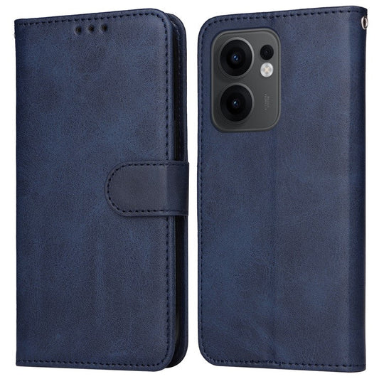 For Oppo Reno13 F 5G Case Wallet PU Leather Folio Flip Phone Cover - Blue