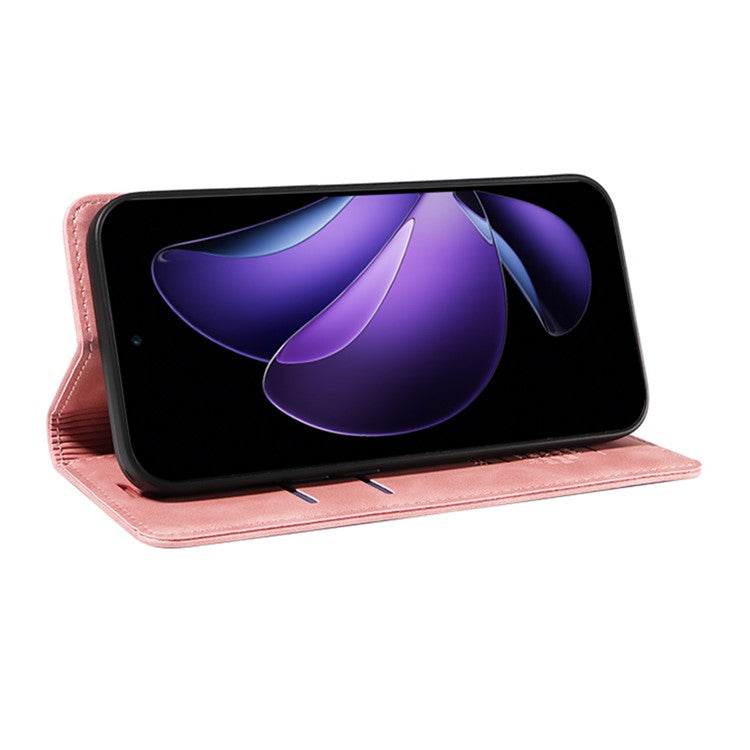 BETOPNICE 003 For Oppo Reno13 F 5G Wallet Case Leather Phone Cover with Stand - Pink