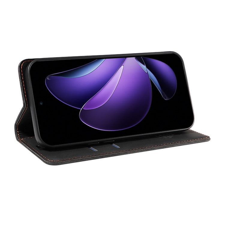 BETOPNICE 003 For Oppo Reno13 F 5G Wallet Case Leather Phone Cover with Stand - Black