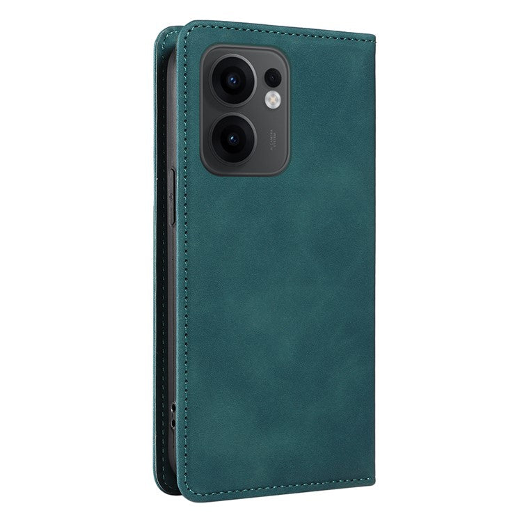 BETOPNICE 003 For Oppo Reno13 F 5G Wallet Case Leather Phone Cover with Stand - Green