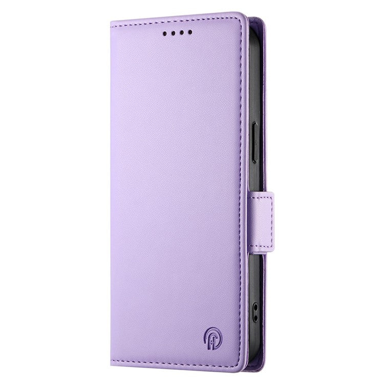 For Oppo Reno13 F 5G Stand Case PU Leather Wallet Phone Cover - Purple