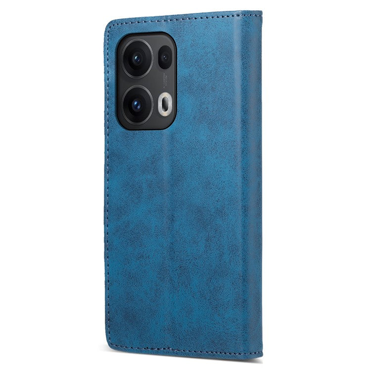 For Oppo Reno13 Pro 5G Wallet Case RFID Blocking PU Leather Phone Cover - Blue